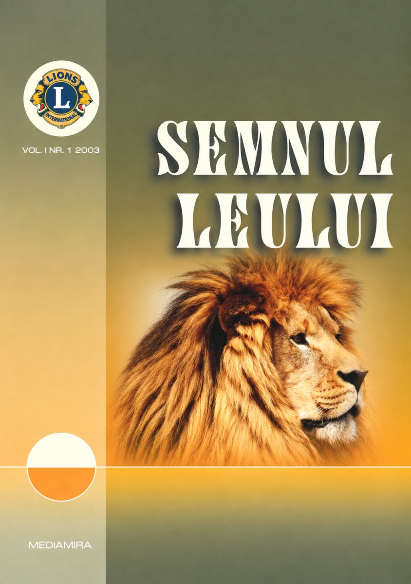 Coperta primului număr tipărit al revistei Semnul Leului (2003)
