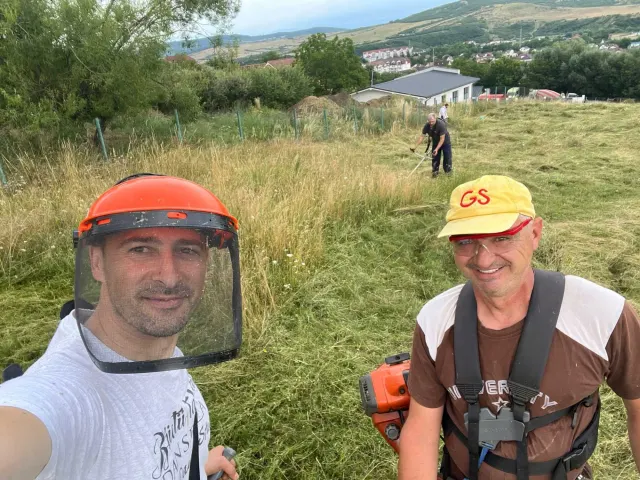 Cosirea ierbii pe terenul adăpostului — 4