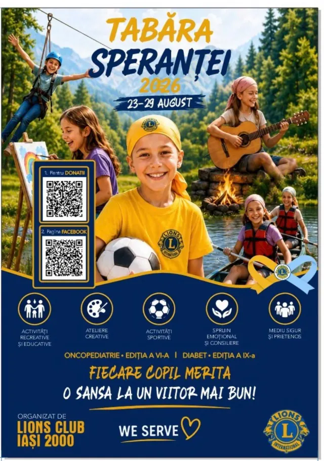 Tabăra internațională de oncopediatrie, Iași, august 2026 — 11