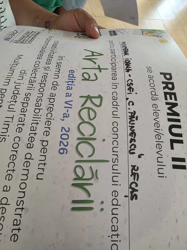 Proiectul educațional „Arta reciclării” – Liceul Teoretic Recaș — 3