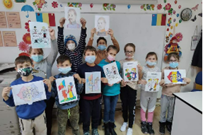 Sarbatorim Unirea Principatelor Romane la Scoala Gimnaziala Dumbrava - Lions Club Timisoara Dinamic Plus