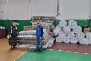 Transport umanitar saltele Ucraina - Lions Club Arad
