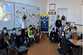 Sarbatorim Unirea Principatelor Romane la Liceul Teoretic Peciu Nou - Lions Club Timisoara Dinamic Plus
