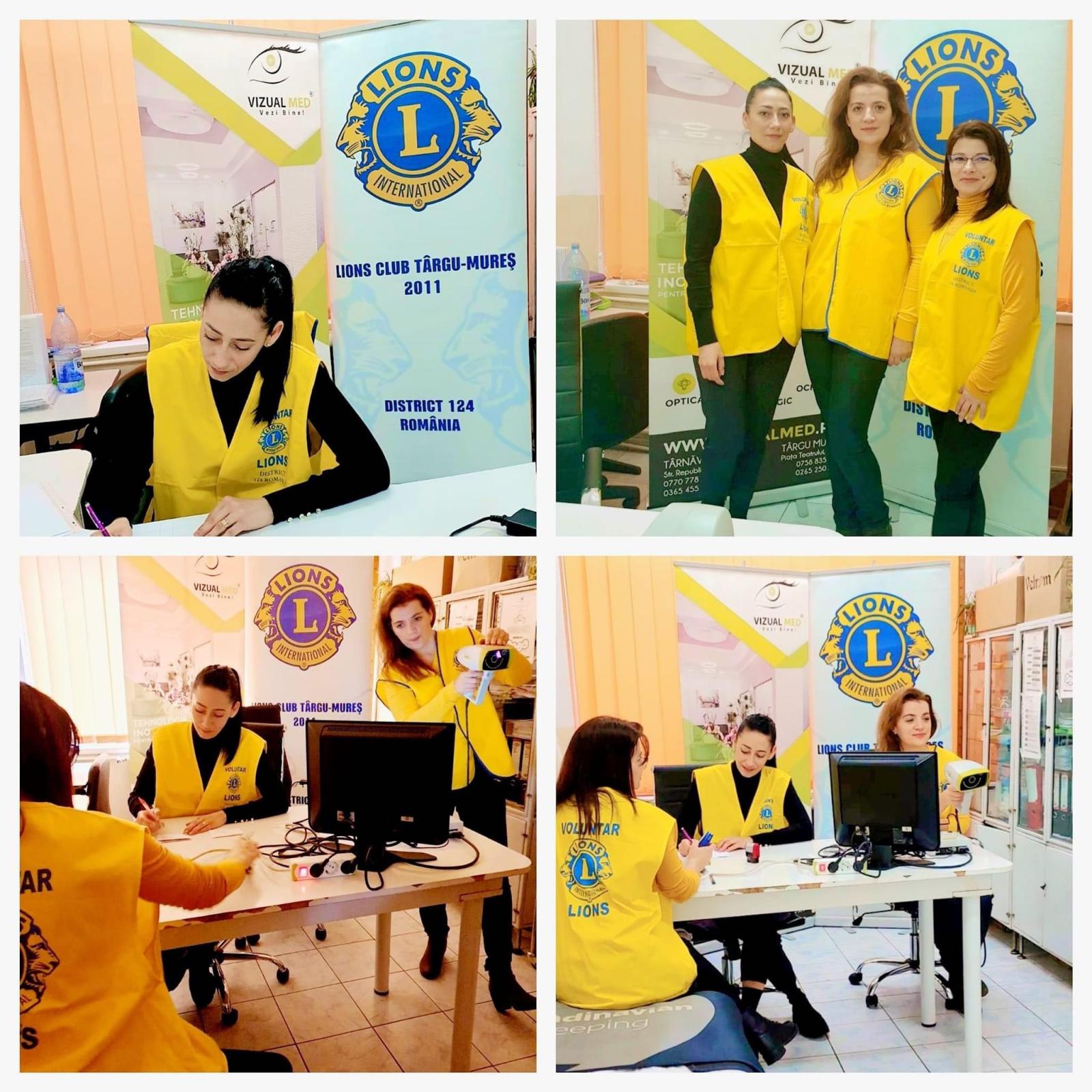 Screening oftalmologic - Lions Club Târgu Mures