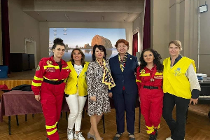 Curs de prim ajutor derulat la Colegiul National Banatean Timisoara - Lions Club Timisoara Diamond