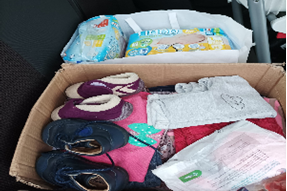 Donatii familie nevoiasa din Satul Macedonia Timis - Lions Club Timisoara Dinamic Plus