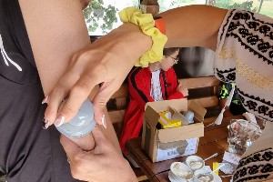 Donare Glucometre pentru copii cu diabet - Lions Club Timisoara Bastion